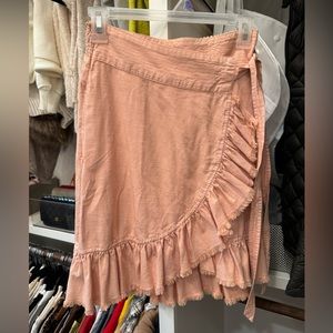 NWT Pilcro Nettie ruffled wrap skirt